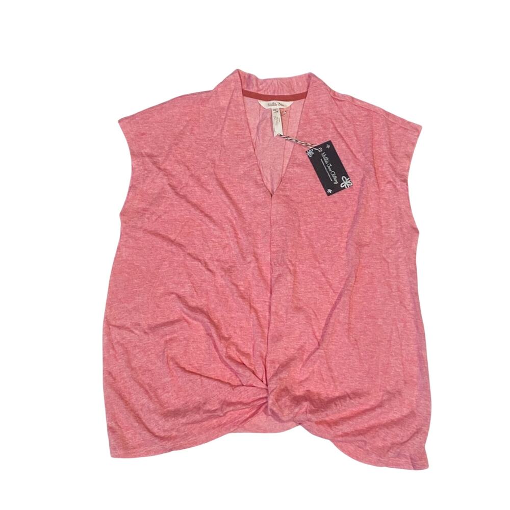 NWT Matilda Jane Size S Folly Beach Knot-Front Top